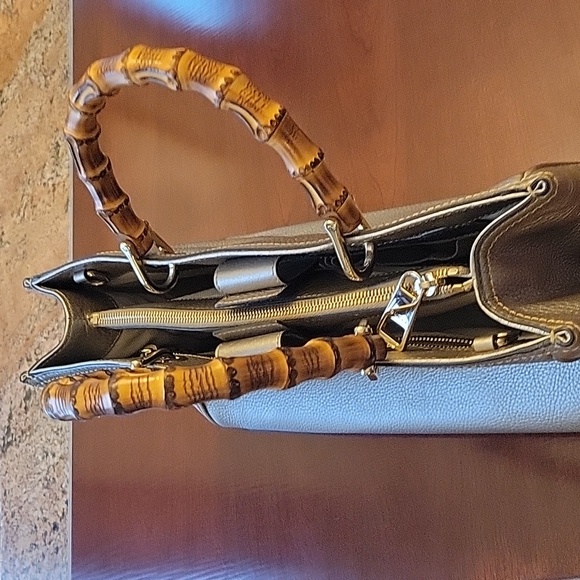 Gucci shopper Tote leather medium bag. Color gold metallic - Picture 5 of 14